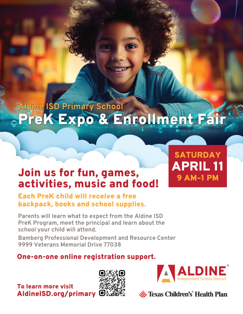 Aldine ISD to Host Pre-K Expo and Enrollment Fair on April 11