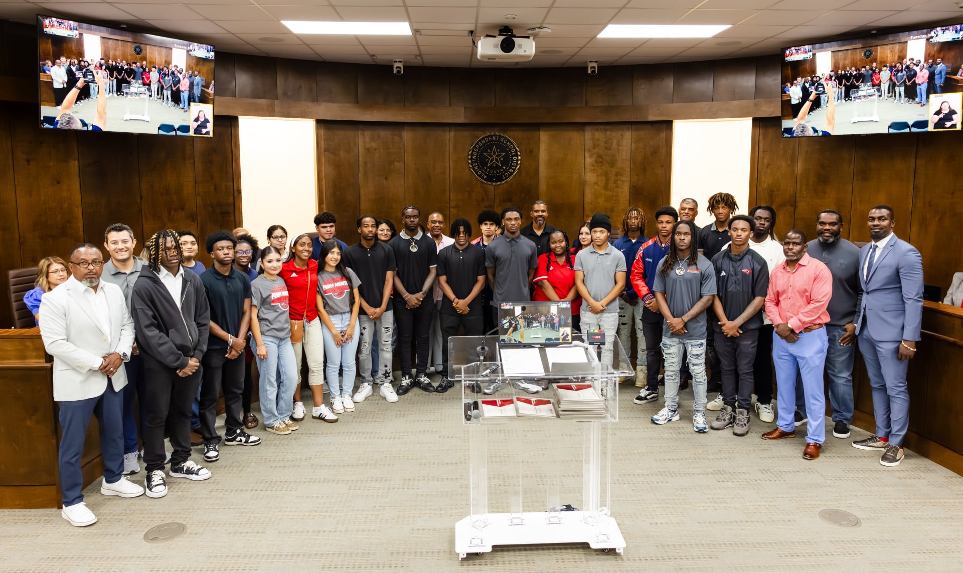 Aldine ISD Board Recognizes Student Achievement, Athletics and Staff Excellence at May Board Meeting